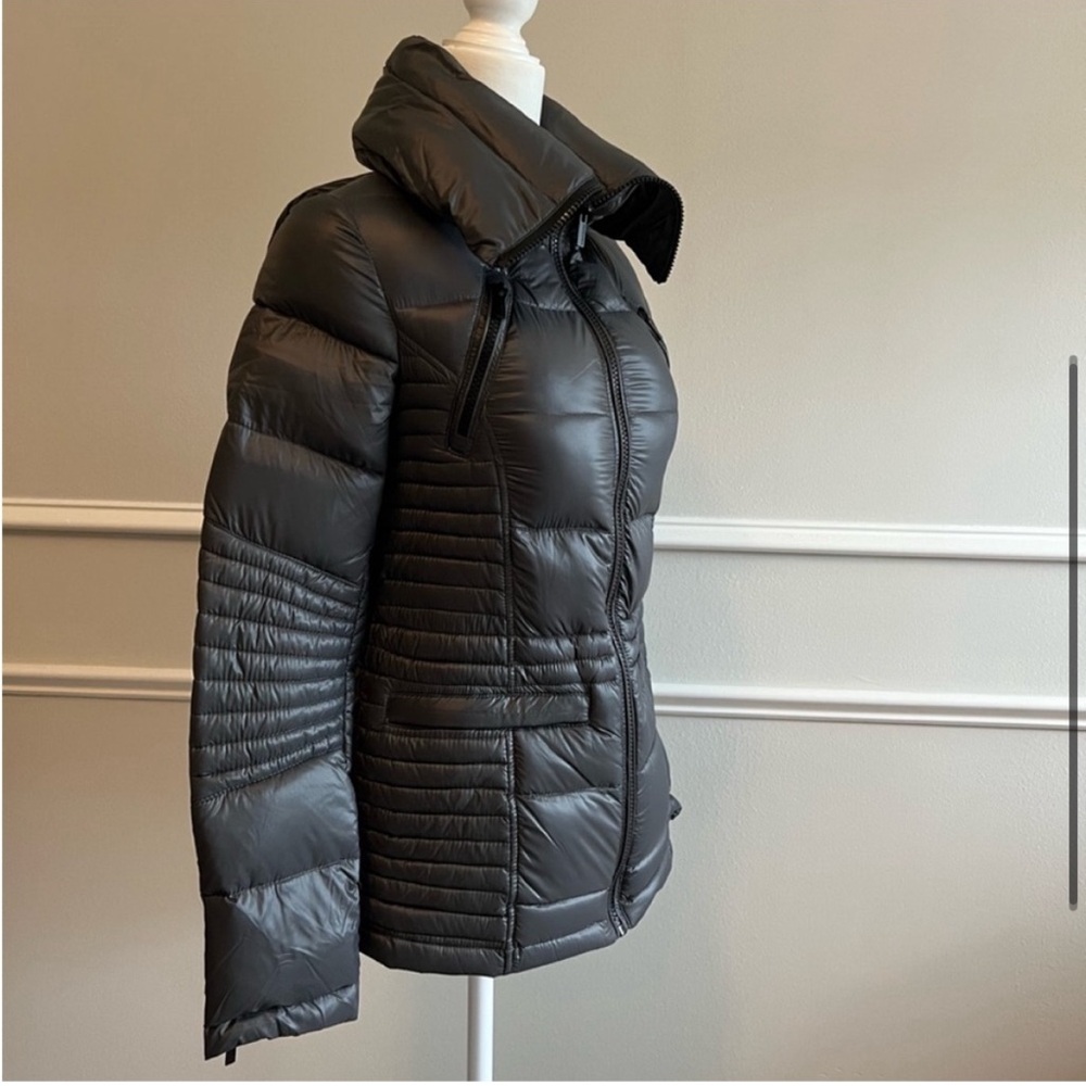 NWT BCBG MaxAzria puffer coat size XXS gunmetal - Picture 1 of 6